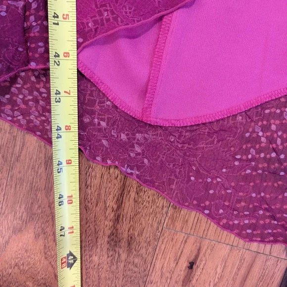 Y2K City Triangles Purple Sleeveless Burnout‎ Mesh Dress Dark Fairy Whimsigoth - Picture 8 of 8